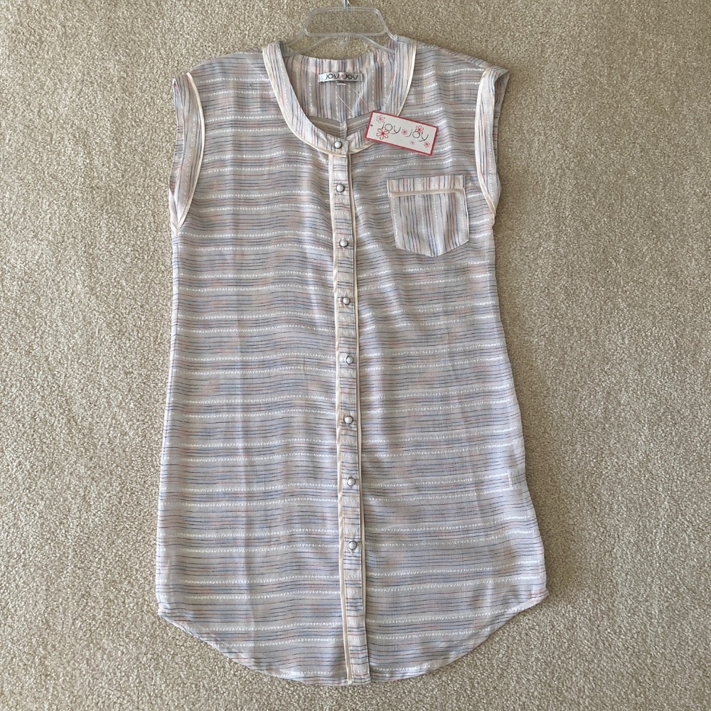 NWT Joy Joy Button-Front Lightweight Coverup XS